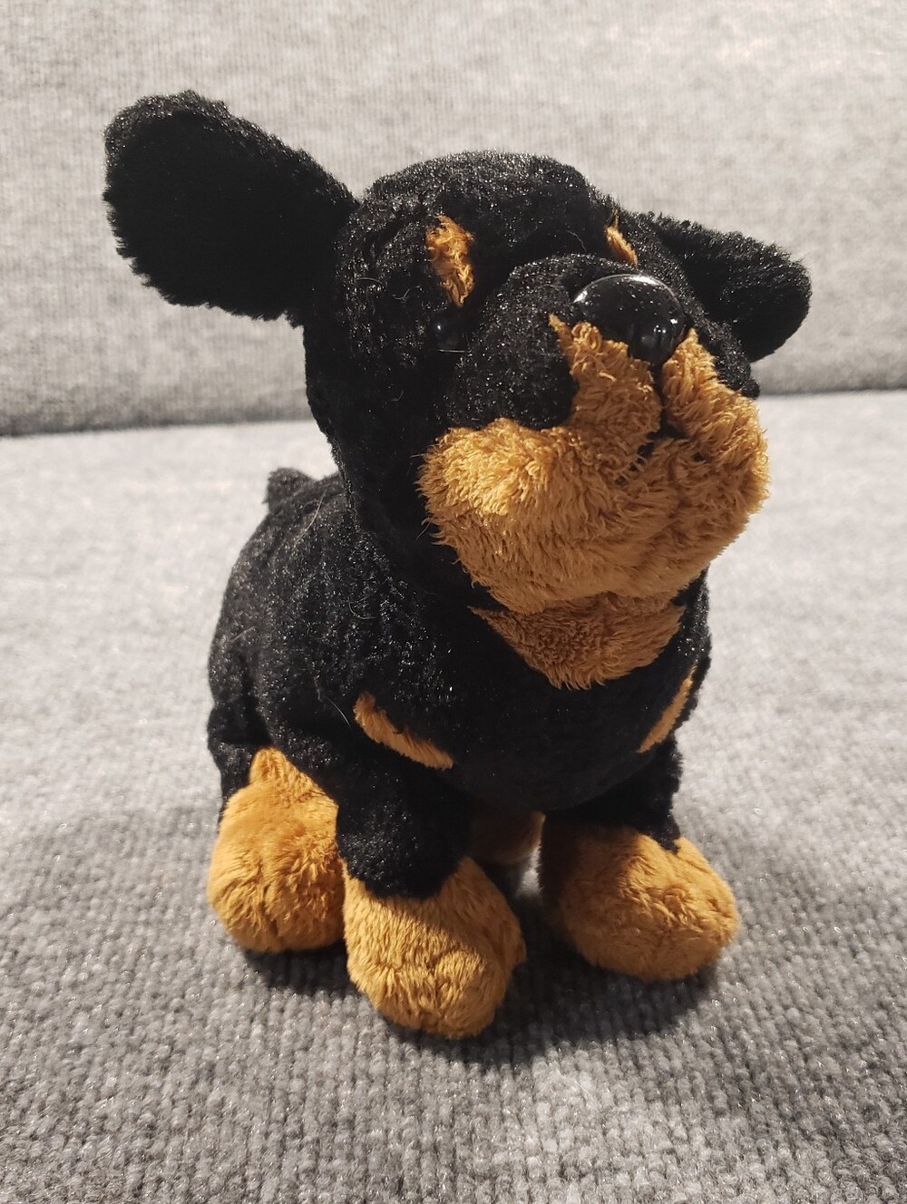 Webkinz Ganz 8” Rottweiler Dog Plush Stuffed Animal Black Brown Puppy  No Code